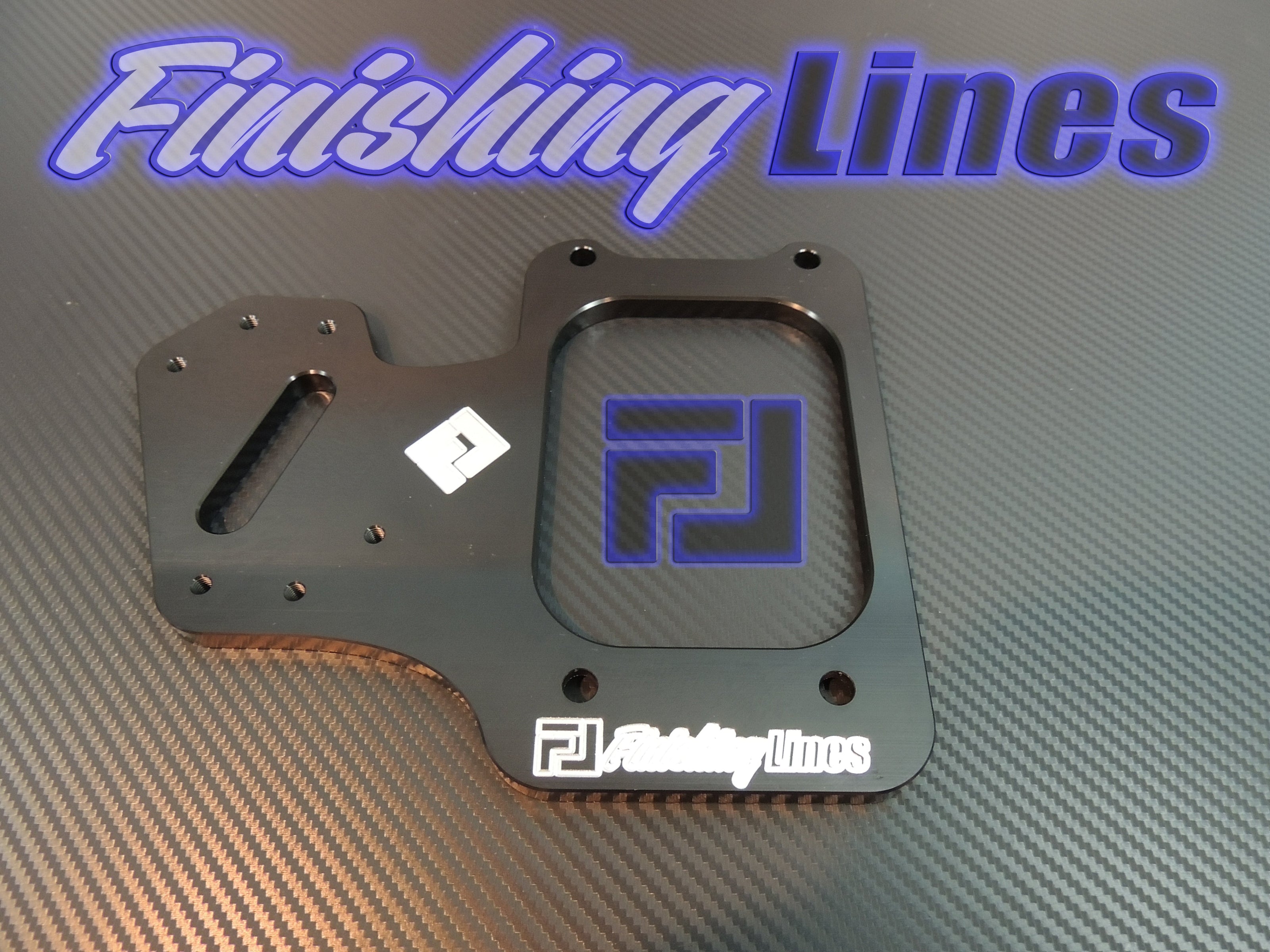 Finishing Lines Black Staging Brake Mounting Plate – RHD B/D Series - JSI Racing 