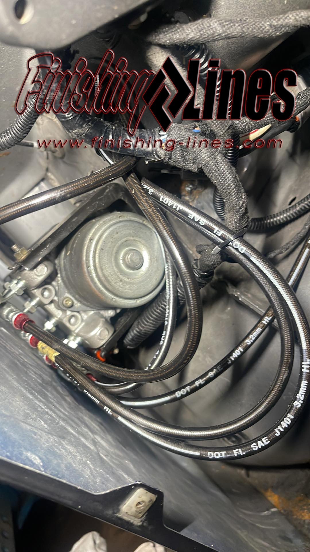 Finishing Lines RHD S2000 ABS Relocation Kit - JSI Racing 