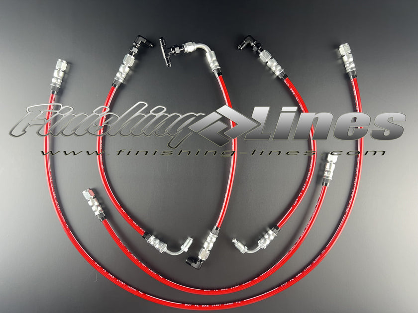 Finishing Lines RSX/EP3 SFWD V2 Front Brake Line Kit - JSI Racing 