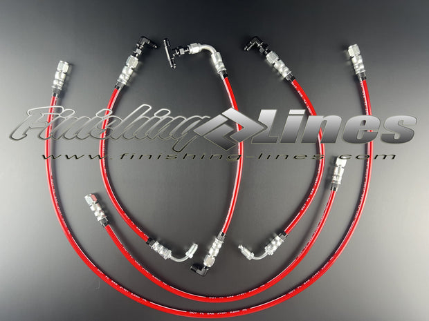 Finishing Lines RSX/EP3 SFWD V2 Front Brake Line Kit - JSI Racing 