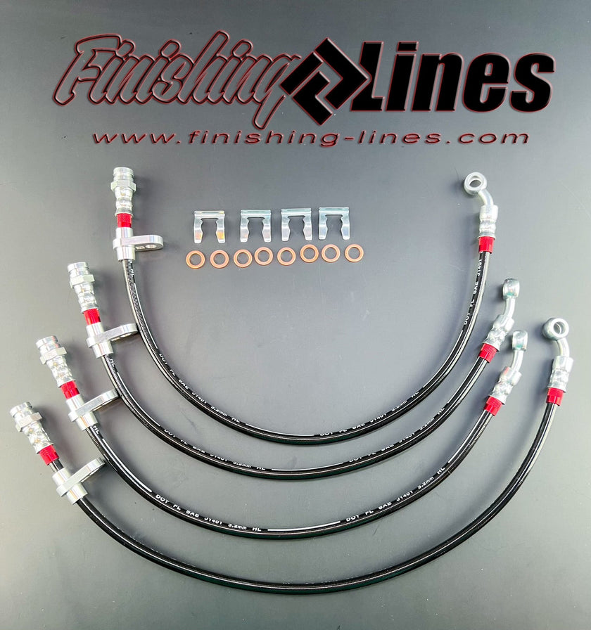 Finishing Lines 02–06 RSX Caliper Hose Set - JSI Racing 
