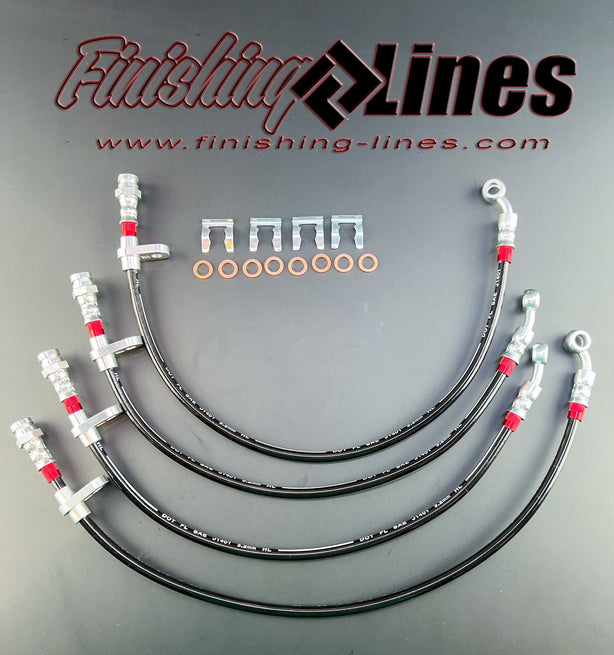 Finishing Lines 02–06 RSX Caliper Hose Set - JSI Racing 