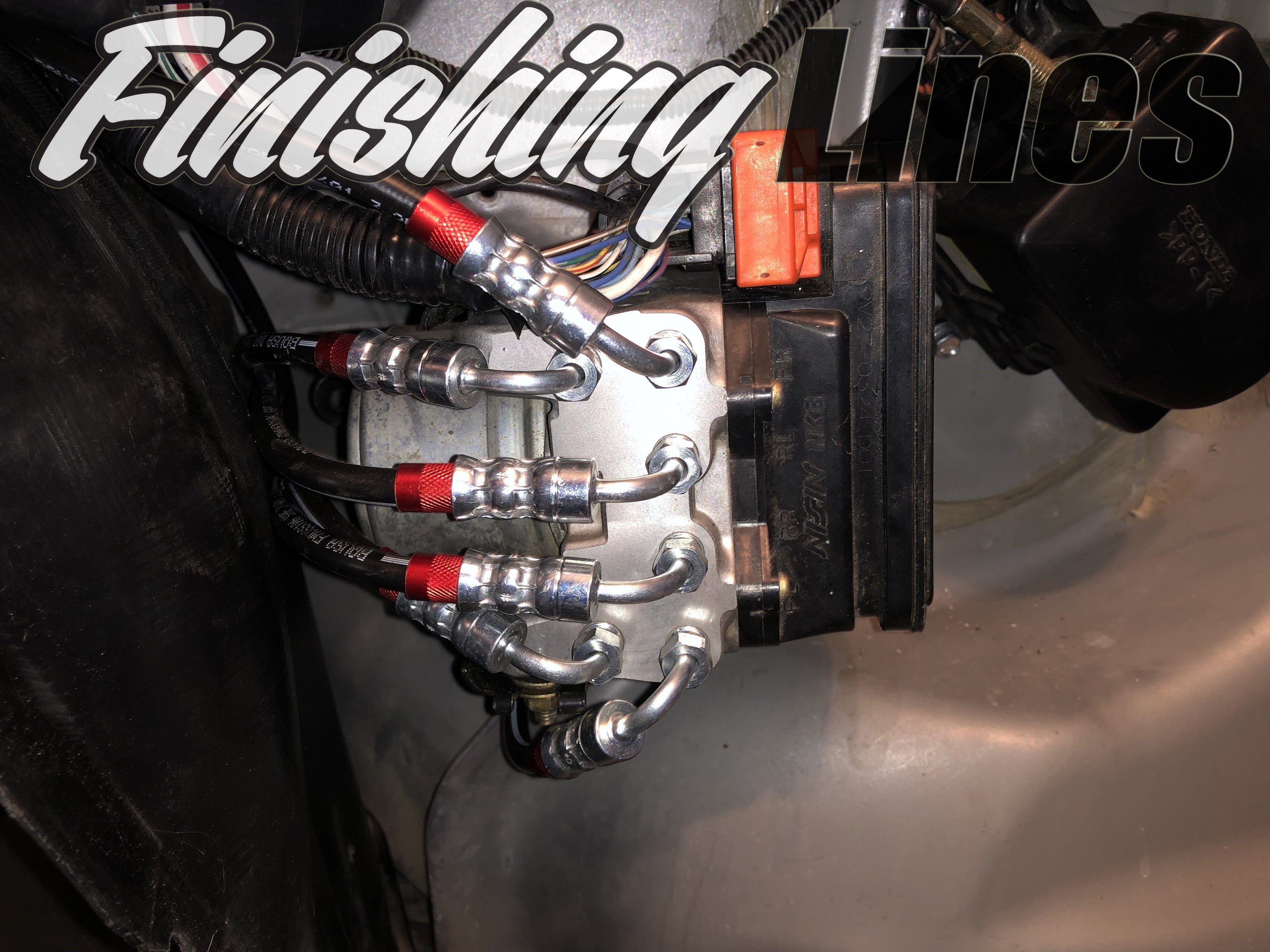 Finishing Lines S2000 ABS Relocation Brake Line Kit - JSI Racing 
