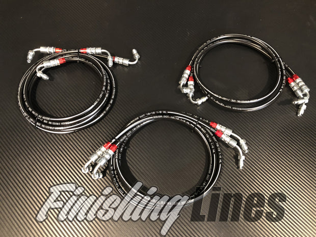 Finishing Lines S2000 ABS Relocation Brake Line Kit - JSI Racing 