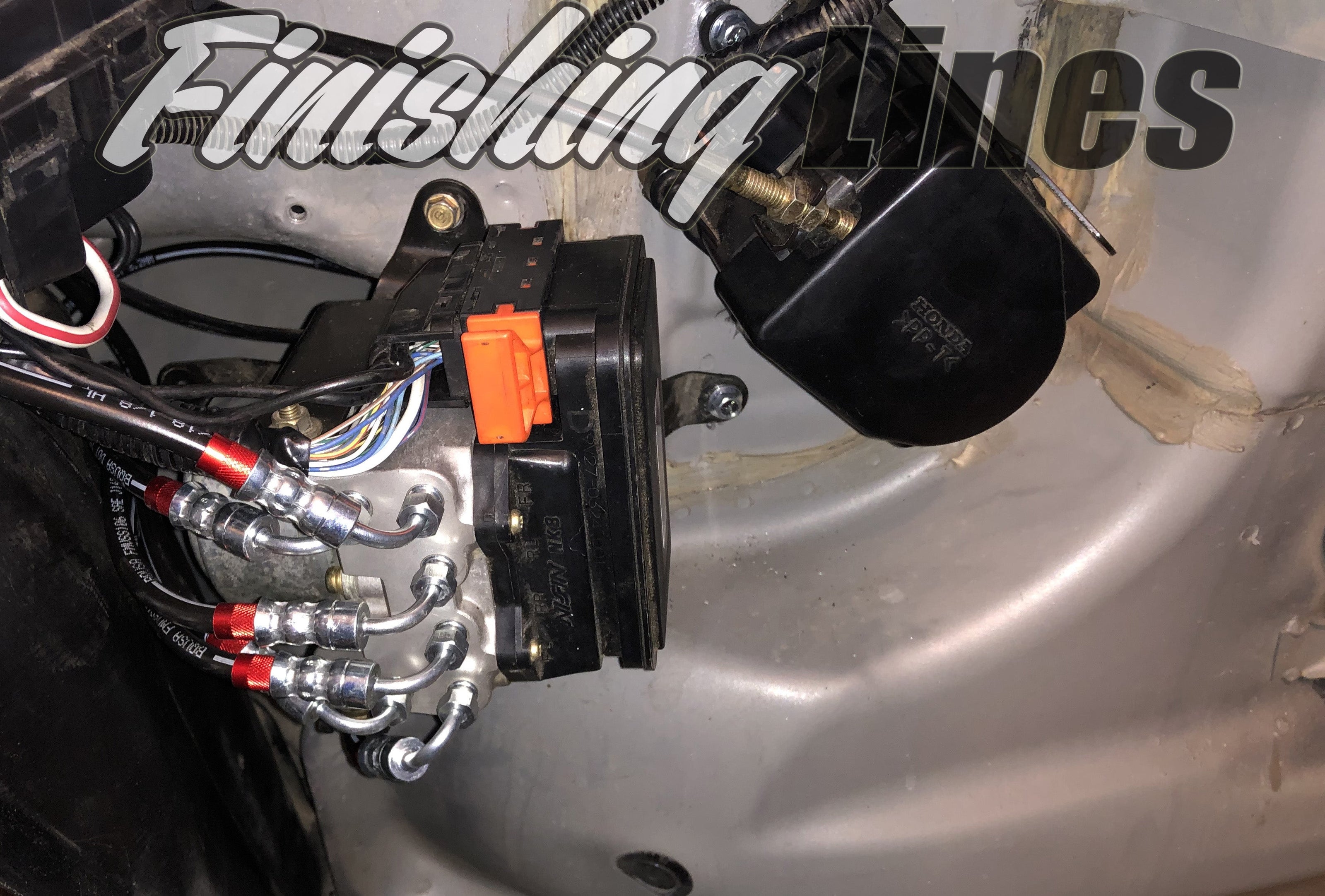 Finishing Lines S2000 ABS Relocation Brake Line Kit - JSI Racing 