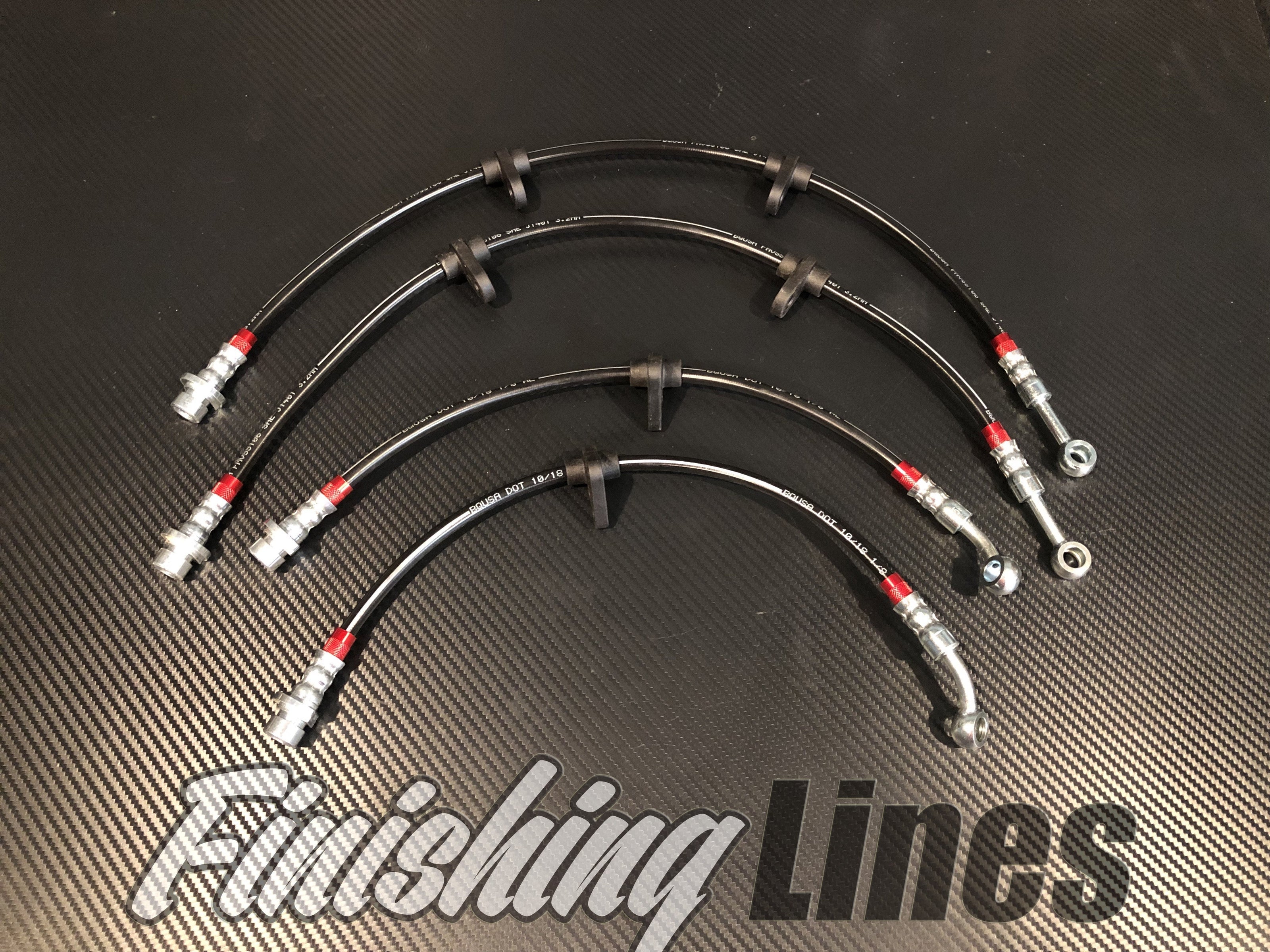 Finishing Lines 06–09 S2000 Caliper Hose Set - JSI Racing 