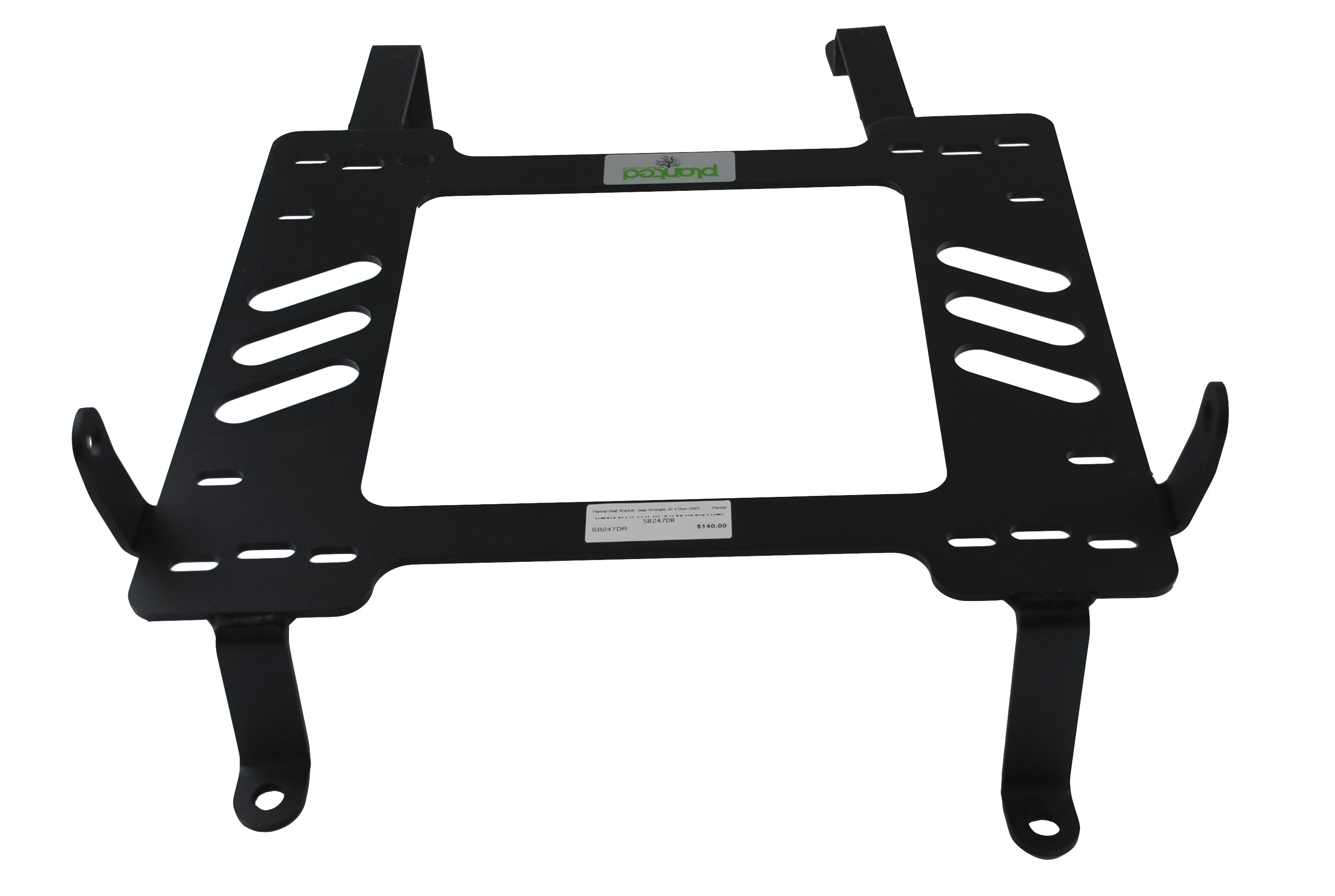 Planted Seat Bracket- Jeep Wrangler JK 4 Door (2007-2018) LOW - Driver / Left *Mounts to floor not pedestal Planted Technology