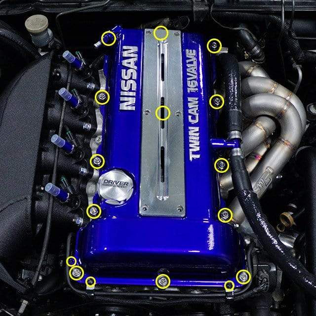 Titanium Hardware Valve Cover Kit - SR20DET - JSI Racing 
