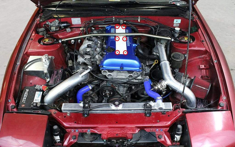 Nissan SR20DET Titanium Coil Pack Cover Kit - JSI Racing 