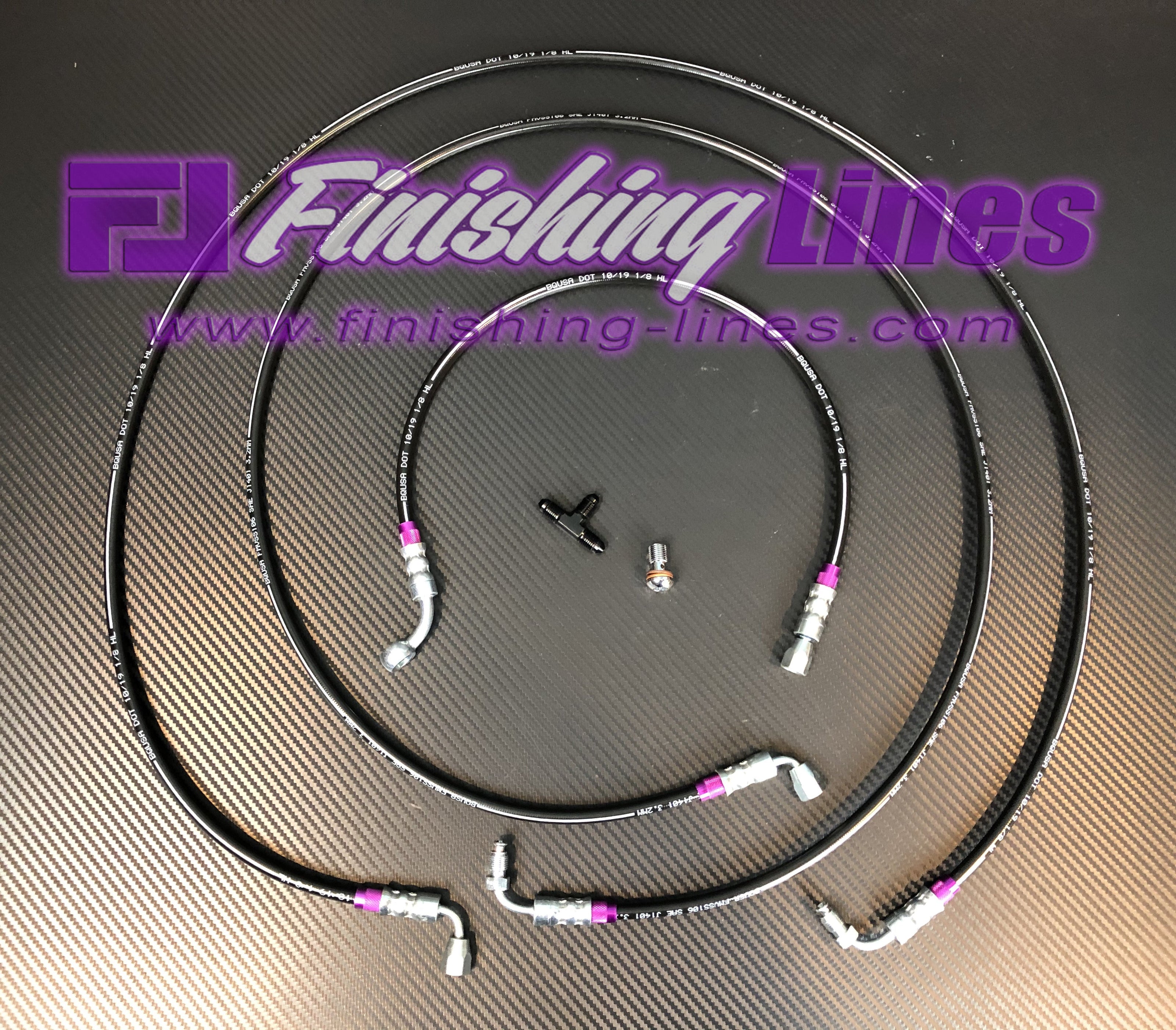 Finishing Lines SFWD Staging Brake Line Kit – EG/EK Civic, DC Integra - JSI Racing 