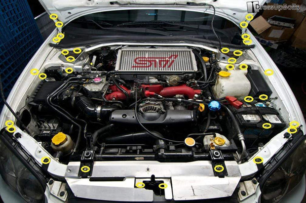 Titanium Hardware Engine Bay Kit - Subaru WRX/STI (2004-2005) - JSI Racing 