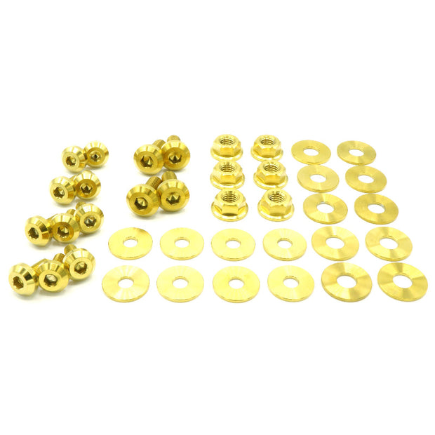 Stage 1 Titanium Hardware Engine Bay Kit - Subaru Impreza GC8 (1992-2001) - JSI Racing 