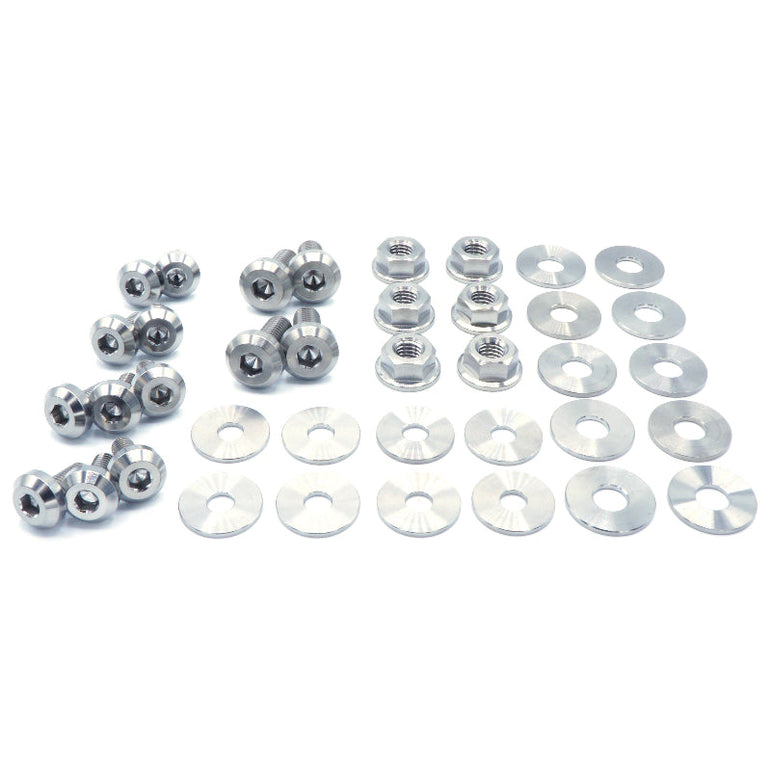 Stage 1 Titanium Hardware Engine Bay Kit - Subaru Impreza GC8 (1992-2001) - JSI Racing 