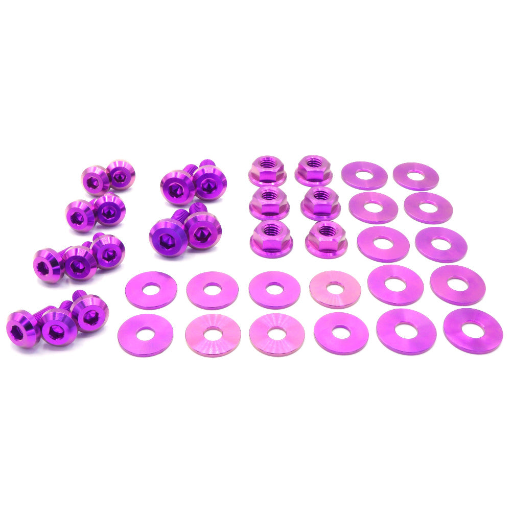 Stage 1 Titanium Hardware Engine Bay Kit - Subaru Impreza GC8 (1992-2001) - JSI Racing 