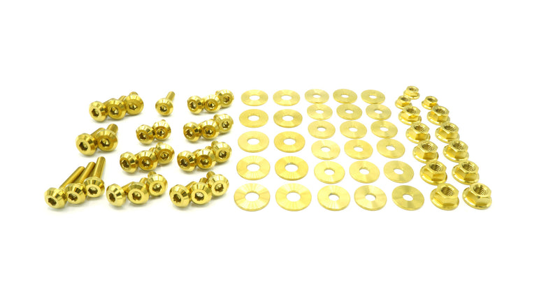 Stage 2 Titanium Hardware Engine Bay Kit - Subaru Impreza GC8 (1992-2001) - JSI Racing 