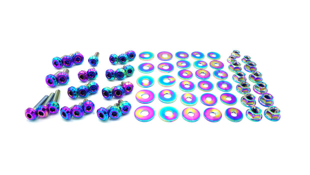 Stage 2 Titanium Hardware Engine Bay Kit - Subaru Impreza GC8 (1992-2001) - JSI Racing 