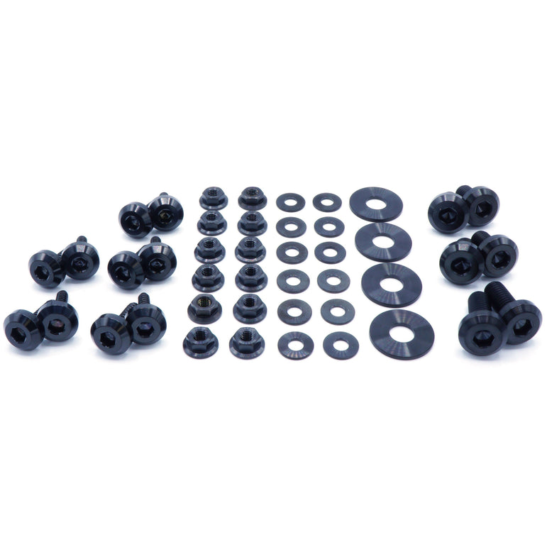 Titanium Hardware RS Hood Kit - Subaru Impreza GC8 (1992-2001) - JSI Racing 