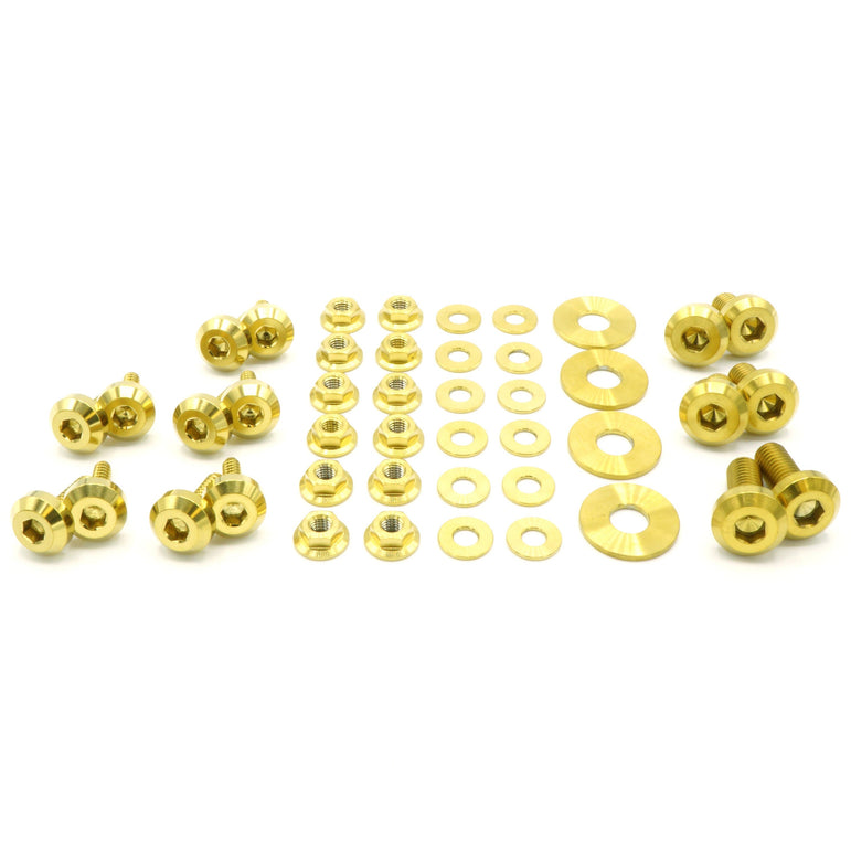 Titanium Hardware RS Hood Kit - Subaru Impreza GC8 (1992-2001) - JSI Racing 