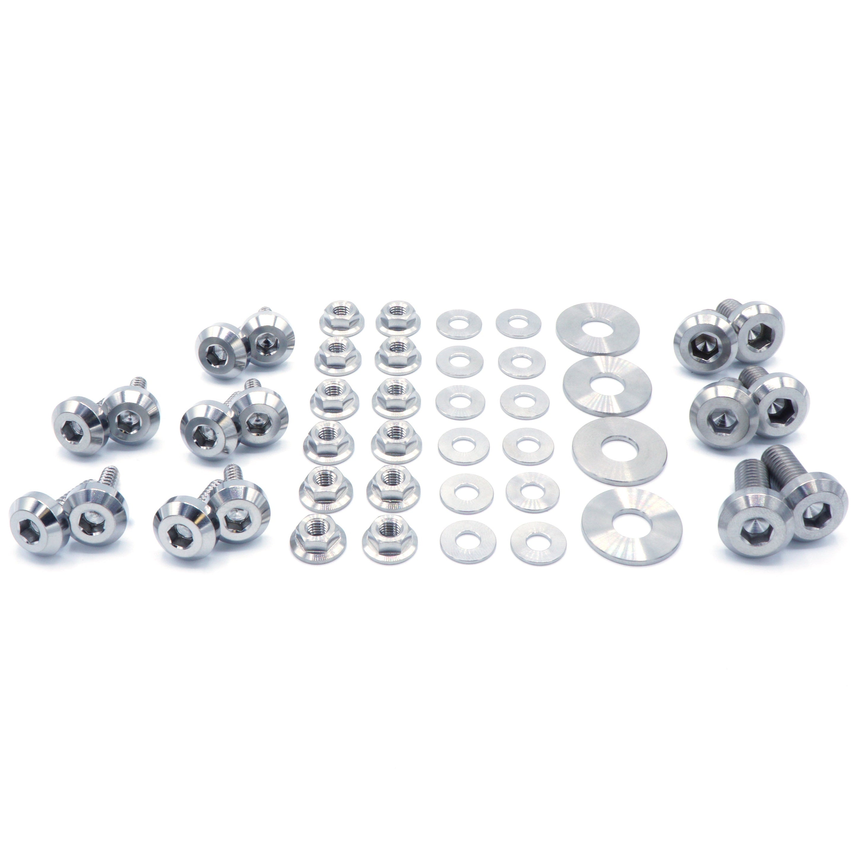 Titanium Hardware RS Hood Kit - Subaru Impreza GC8 (1992-2001) - JSI Racing 