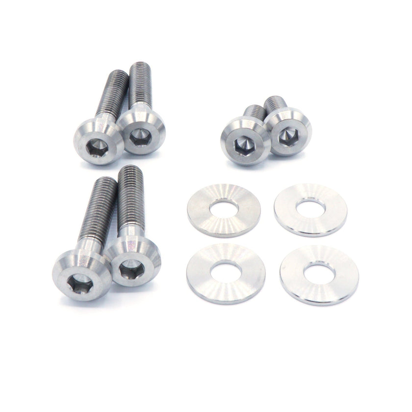Titanium Hardware Trunk Kit - Subaru Impreza GC8 (1992-2001) - JSI Racing 