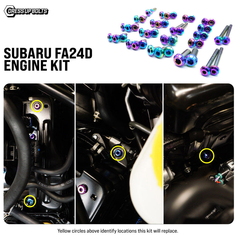 Titanium Hardware Engine Kit - Subaru FA24D Engine - JSI Racing 
