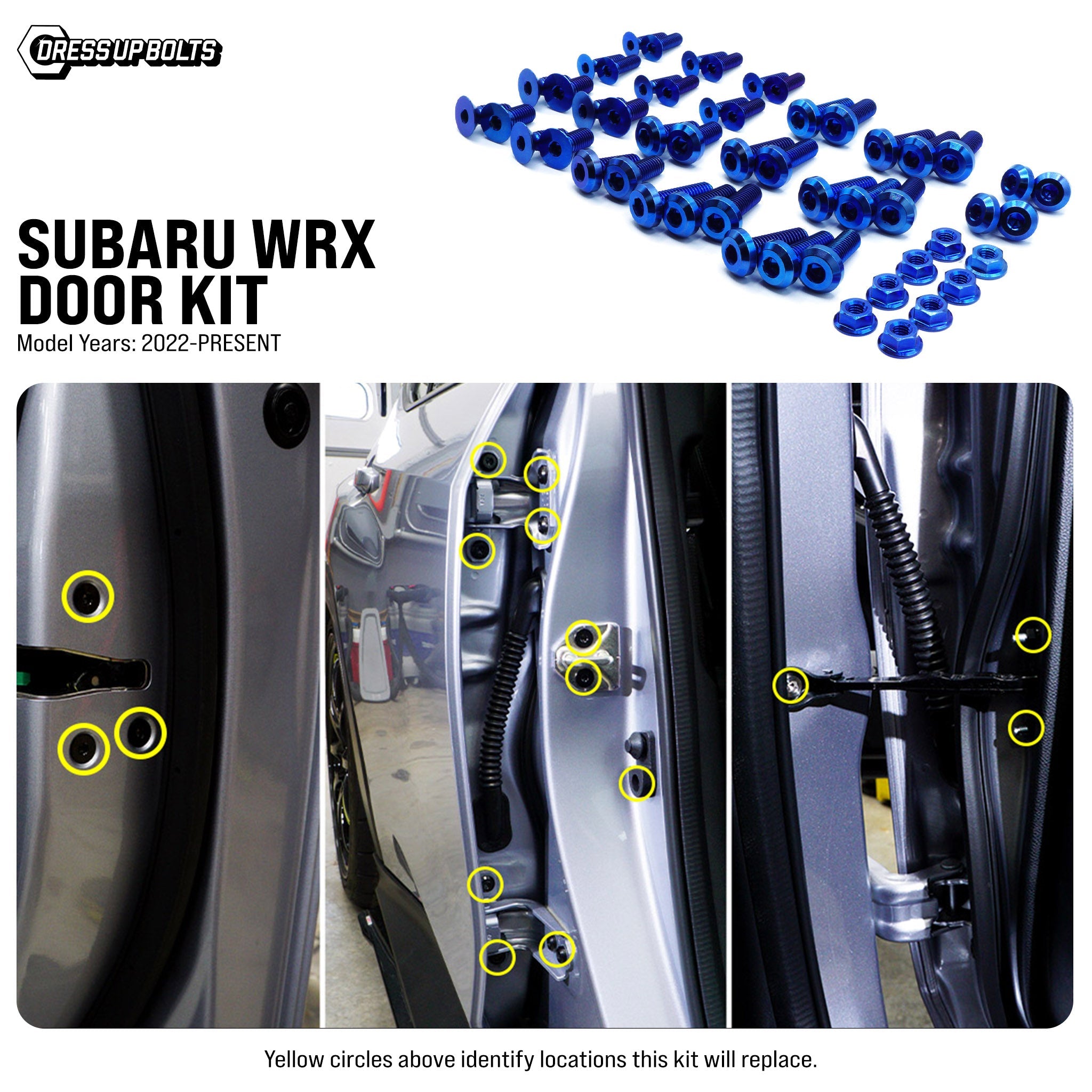 Titanium Hardware Door Kit - Subaru WRX (2022+) - JSI Racing 