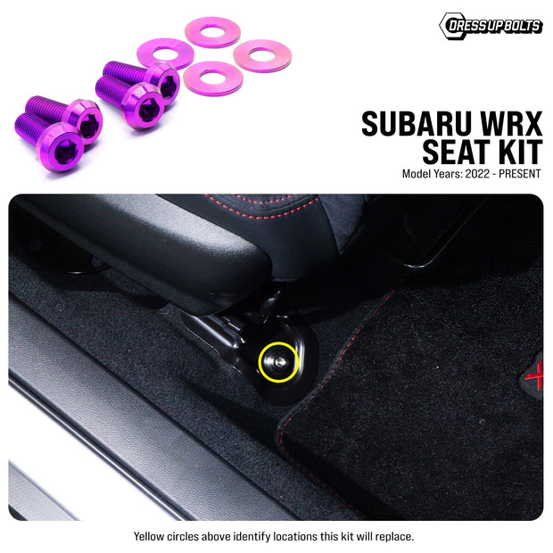Titanium Hardware Seat Kit - Subaru WRX (2022+) - JSI Racing 