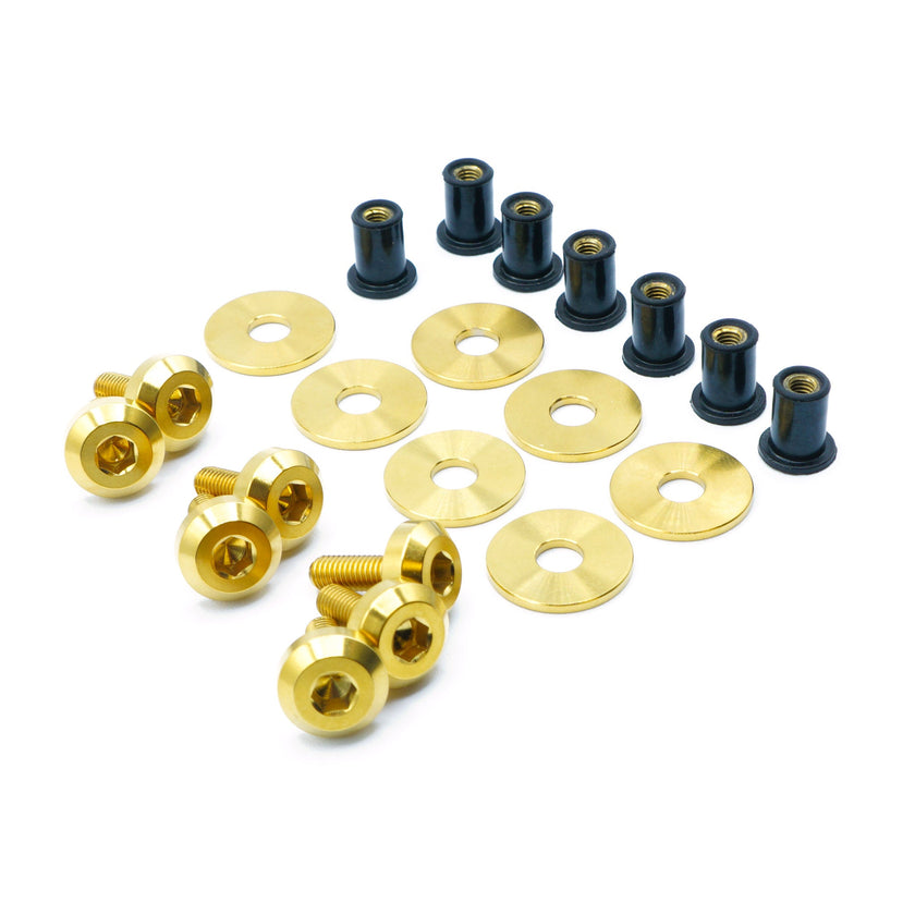 Titanium Hardware Plastic Clip Delete Trunk Kit - BRZ/GT86/FR-S (2013-2020) - JSI Racing 