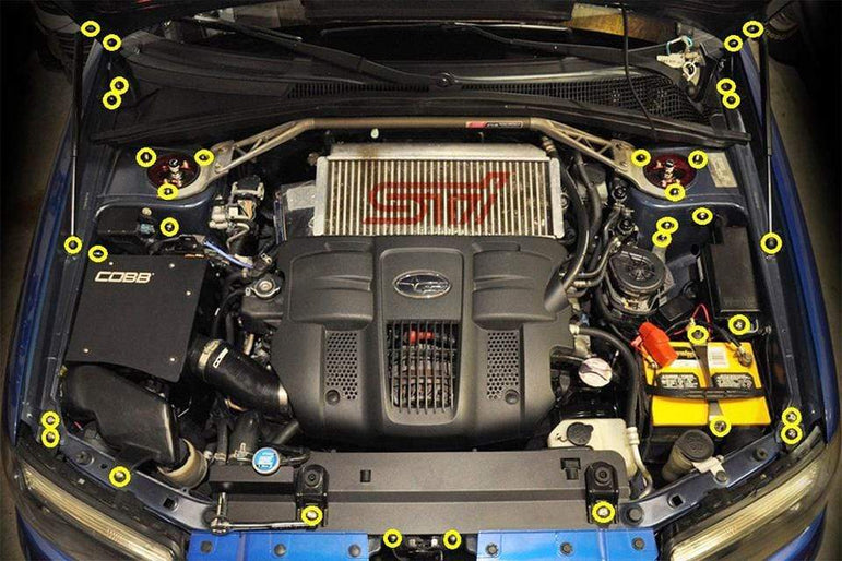 Titanium Hardware Engine Bay Kit - Subaru Forester (2006-2008) - JSI Racing 