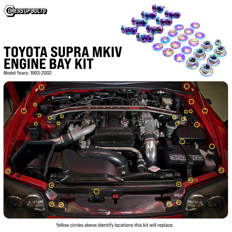 Titanium Engine Bay Kit - Toyota Supra MKIV (1993-2002) - JSI Racing 