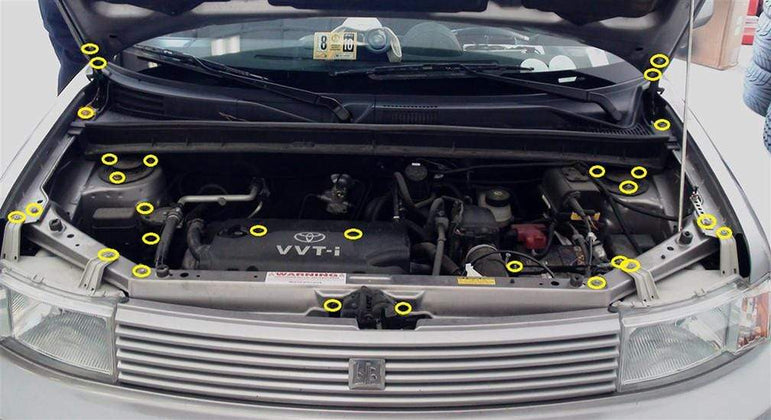 Scion xB (2004-2006) Titanium Engine Bay Kit - JSI Racing 