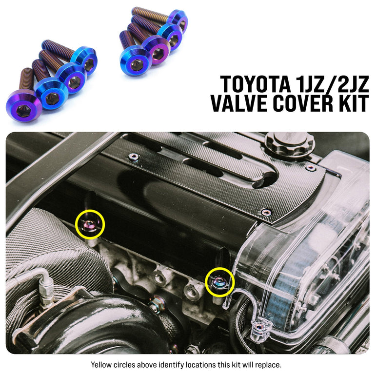1JZ-GTE | 2JZ-GTE Titanium Valve Cover Kit - JSI Racing 