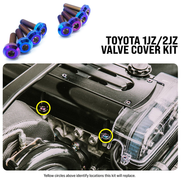 1JZ-GTE | 2JZ-GTE Titanium Valve Cover Kit - JSI Racing 