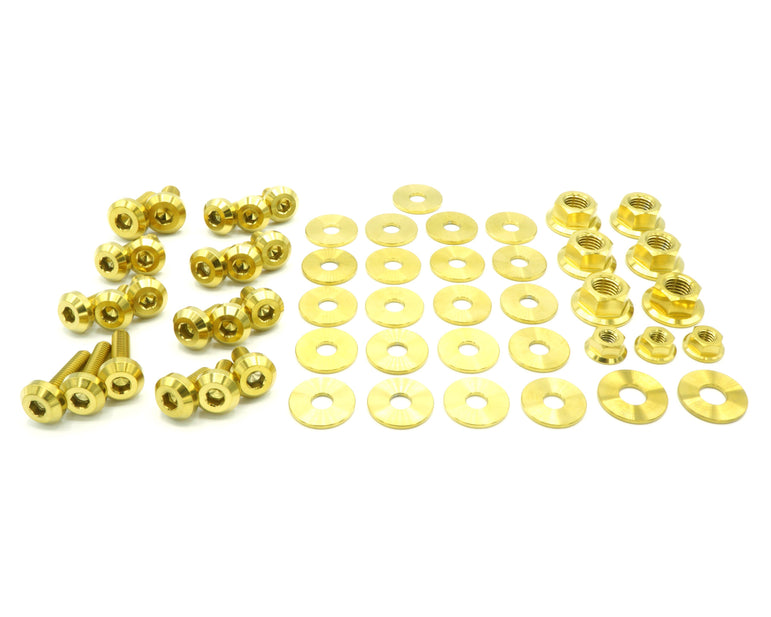 Stage 1 Titanium Hardware Engine Bay Kit - Toyota Supra MKIII (1986-1992) - JSI Racing 