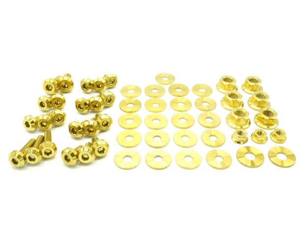 Stage 1 Titanium Hardware Engine Bay Kit - Toyota Supra MKIII (1986-1992) - JSI Racing 