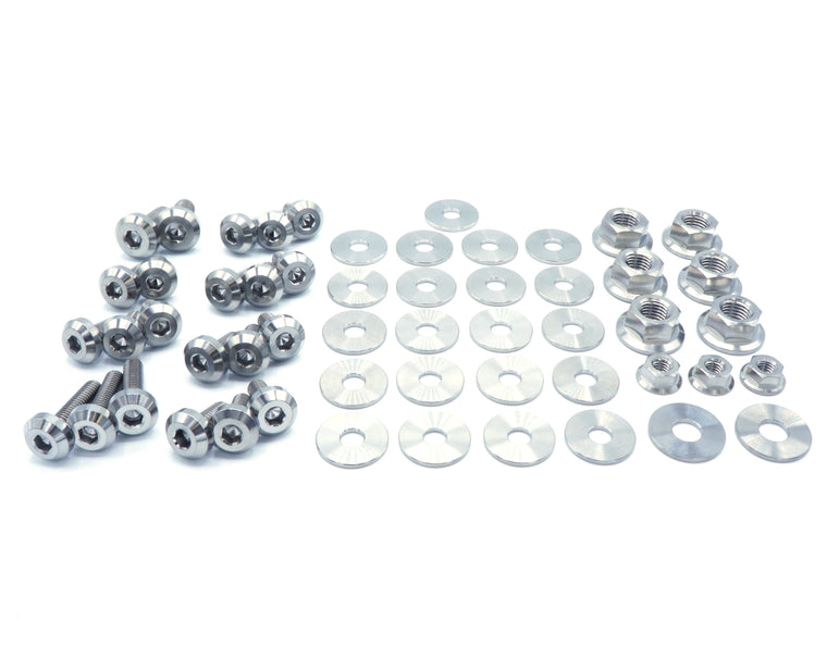Stage 1 Titanium Hardware Engine Bay Kit - Toyota Supra MKIII (1986-1992) - JSI Racing 