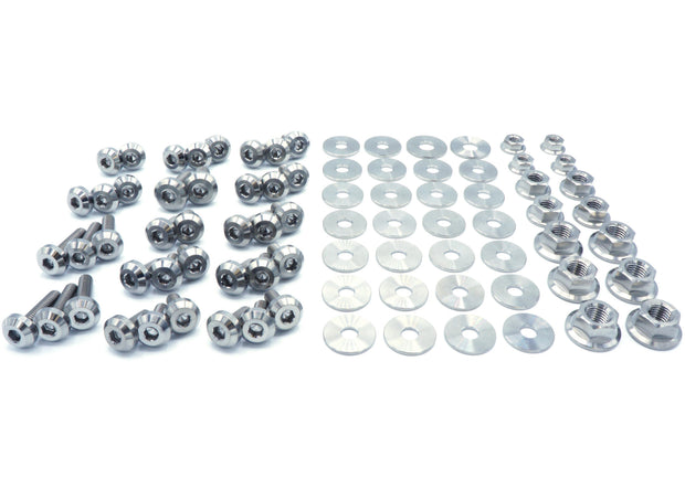 Stage 2 Titanium Hardware Engine Bay Kit - Toyota Supra MKIII (1986-1992) - JSI Racing 