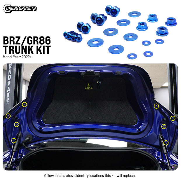 Titanium Hardware Trunk Kit - Toyota GR86/Subaru BRZ (2022+) - JSI Racing 