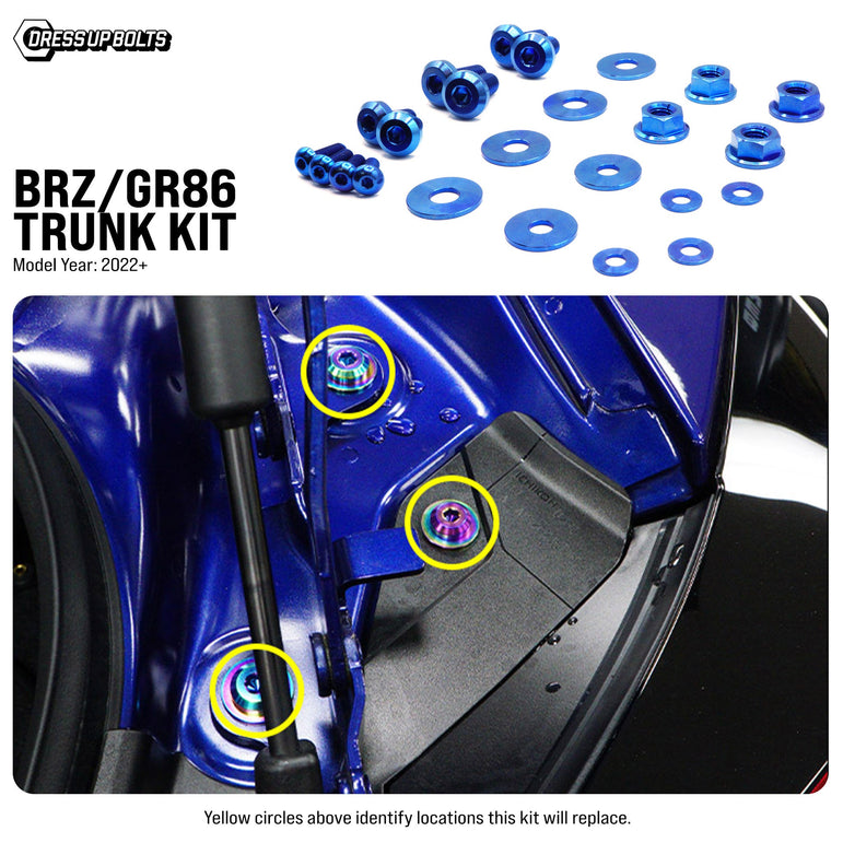 Titanium Hardware Trunk Kit - Toyota GR86/Subaru BRZ (2022+) - JSI Racing 