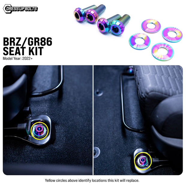 Titanium Hardware Seat Kit - Toyota GR86/Subaru BRZ (2022+) - JSI Racing 