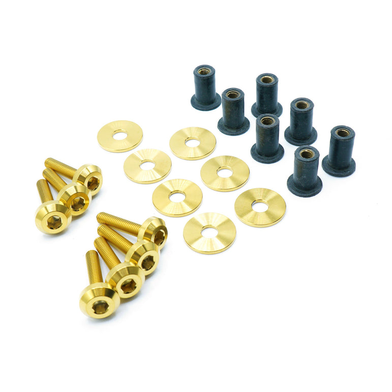 Titanium Hardware Radiator Shroud Kit - Toyota GR Corolla (2023+) - JSI Racing 