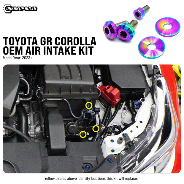 Titanium Hardware OEM Air Intake Kit - Toyota GR Corolla (2023+) - JSI Racing 