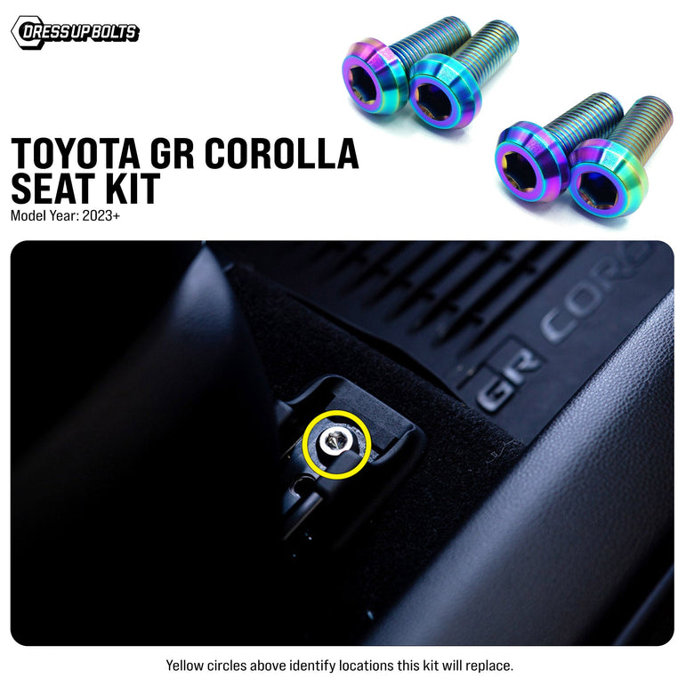 Titanium Hardware Seat Kit - Toyota GR Corolla (2023+) - JSI Racing 