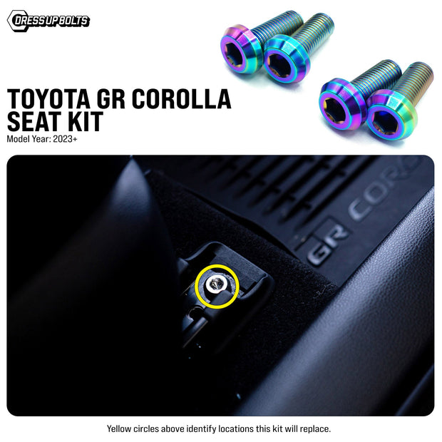 Titanium Hardware Seat Kit - Toyota GR Corolla (2023+) - JSI Racing 