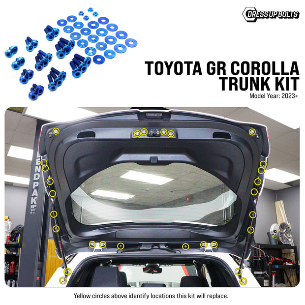 Titanium Hardware Trunk Kit - Toyota GR Corolla (2023+) - JSI Racing 