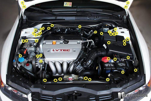 Acura TSX (2004-2008) Titanium Engine Bay Kit - JSI Racing 