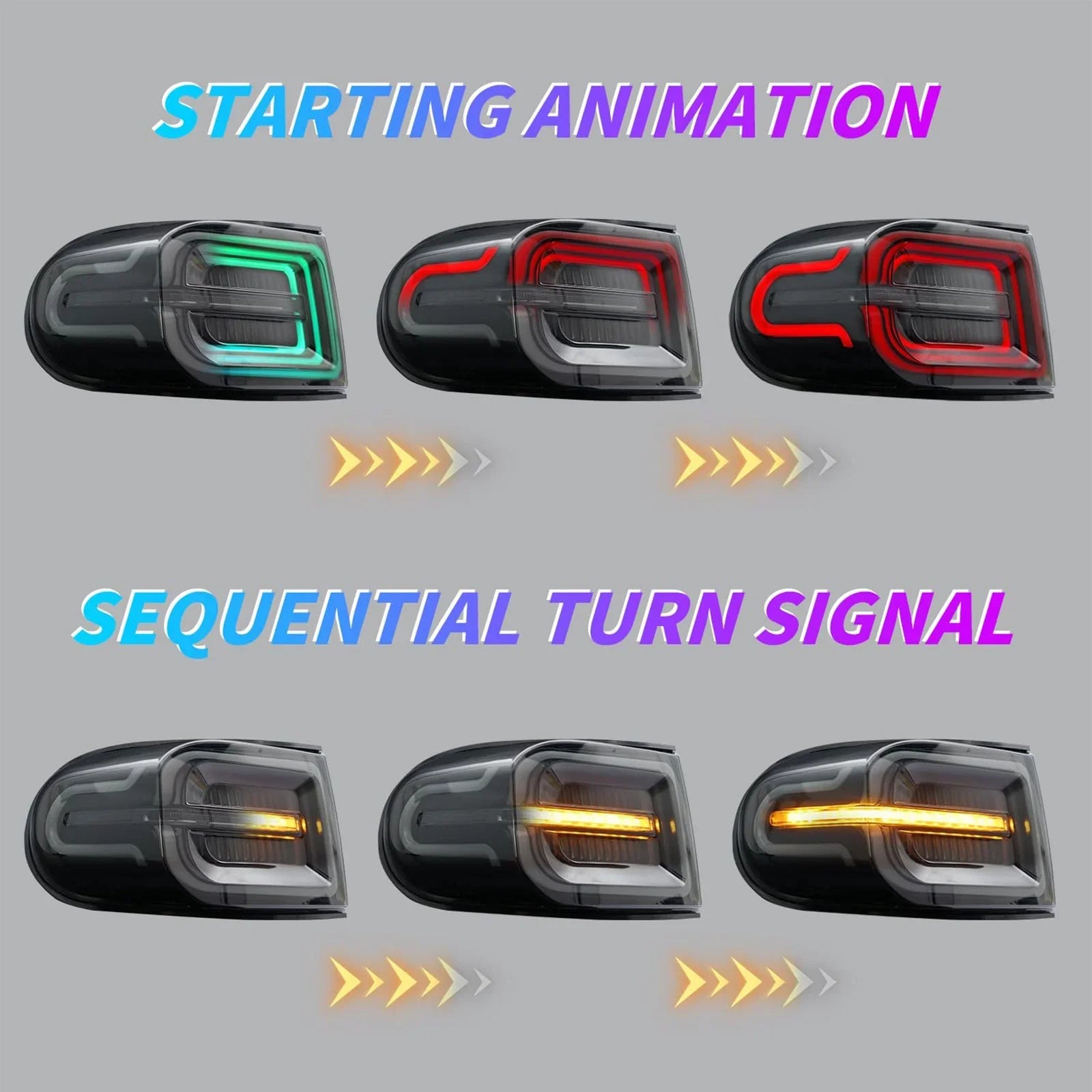 NTXGlow Tail Lights (2007-2020 Toyota Fj Cruiser) - JSI Racing 