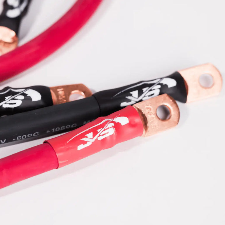 Universal Big 3 Wiring Upgrade Kit (6ft 1/0 Positive, 1 4ft 1/0 Ground, 1 3ft 1/0 Ground) - JSI Racing