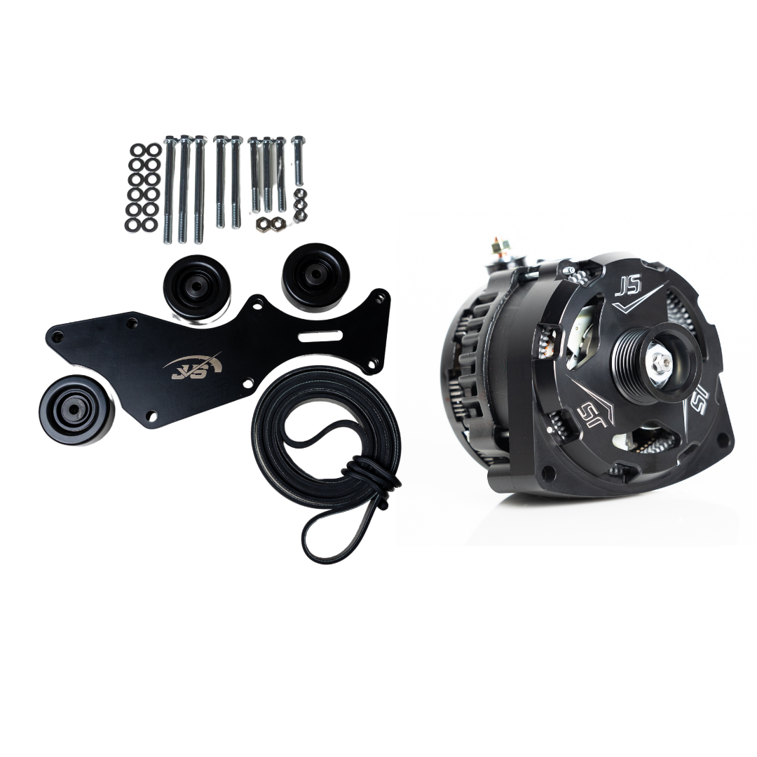 Triple Alternator Bracket Kit – 2000-2013 GM/Chevy Trucks 5.3L, 4.8L, 6.0L, 6.2L V8 (Includes 1 Alternator) - JSI Racing