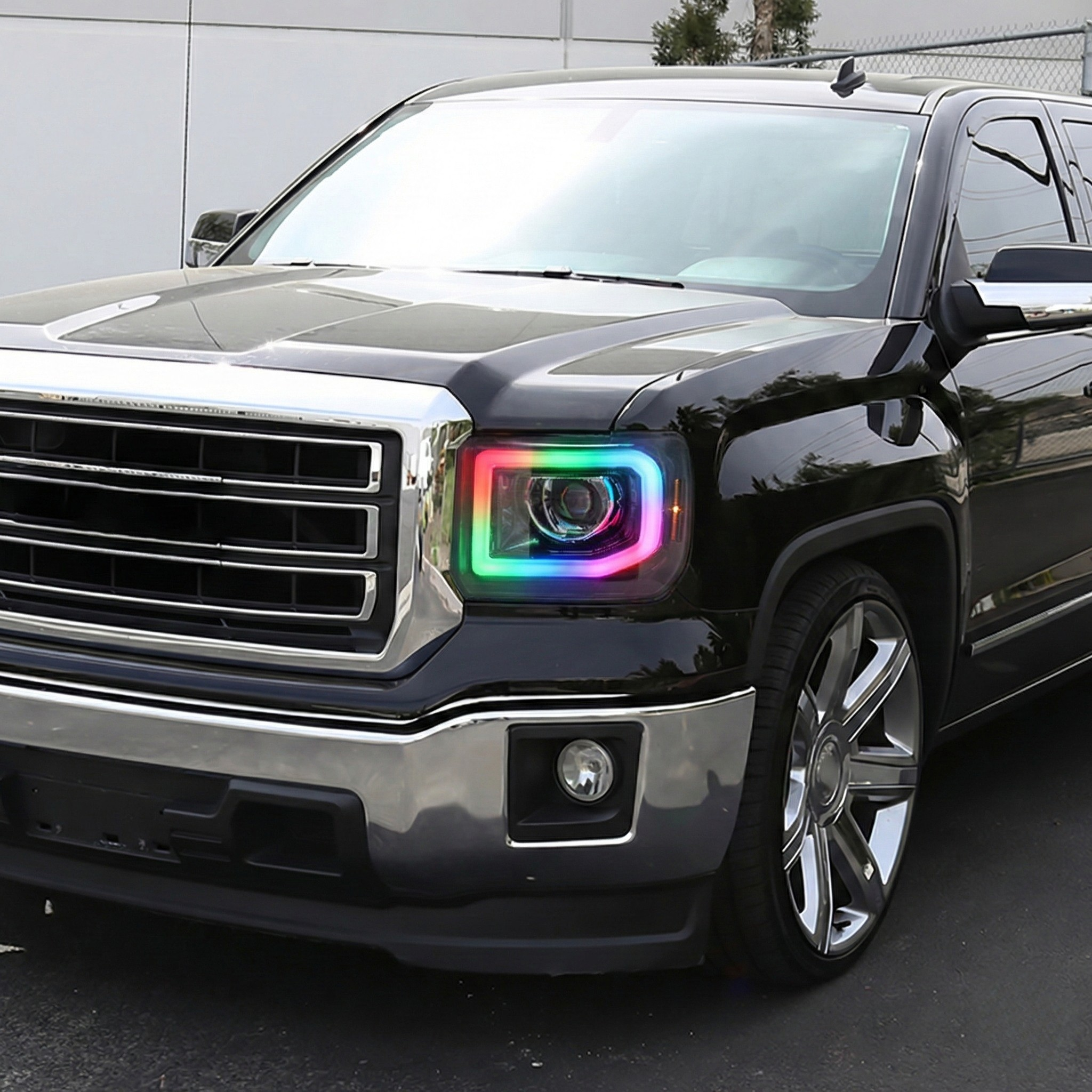 NTXGlow RGB headlights (14 - 19 GMC Sierra 1500 / 2500 / 3500) - JSI Racing 